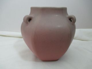Vintage Rookwood Art Pottery 1924 Lt.  Green Rose Vase 3 Loop Handles Shape 2671