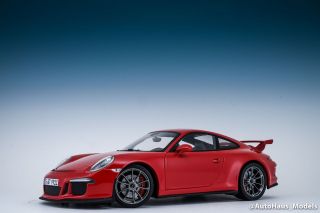 RARE 1/18 Minichamps Porsche 911 (991) GT3 Red Dealer Box 2
