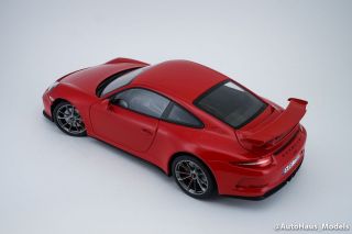 RARE 1/18 Minichamps Porsche 911 (991) GT3 Red Dealer Box 5