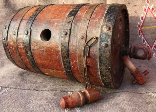 Craft Handmade Vintage Gallon Oak WOODEN Europe Rum Whiskey Barrel Beer Keg 4