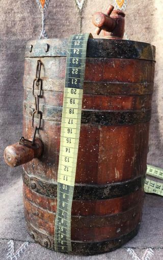 Craft Handmade Vintage Gallon Oak WOODEN Europe Rum Whiskey Barrel Beer Keg 5