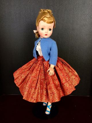 Madame Alexander Vintage Cissy Tagged Red & Gold Skirt Htf Variation (no Doll)