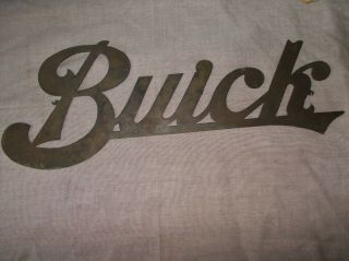 Vintage Buick Car Emblem From Early Automobile Radiator,  Brass