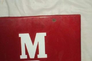 MRF TIRES VINTAGE PORCELAIN ENAMEL SIGN RARE CIRCA 1940 ' S TIRE STAND BOXED SIGN 3