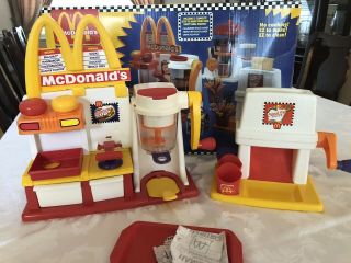 Vintage 1993 McDonald ' s Happy Meal Magic Snack Maker - Hamburger,  Fry & Drink 4