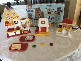 Vintage 1993 McDonald ' s Happy Meal Magic Snack Maker - Hamburger,  Fry & Drink 5