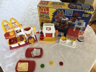 Vintage 1993 McDonald ' s Happy Meal Magic Snack Maker - Hamburger,  Fry & Drink 6