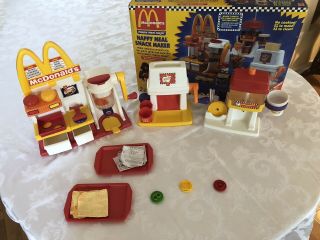 Vintage 1993 McDonald ' s Happy Meal Magic Snack Maker - Hamburger,  Fry & Drink 7