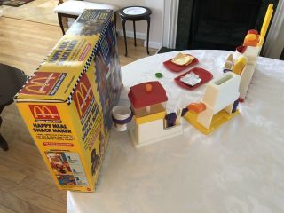 Vintage 1993 McDonald ' s Happy Meal Magic Snack Maker - Hamburger,  Fry & Drink 8