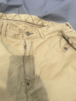 VTG Polo Ralph Lauren Men ' s Cargo Pants Hiking Military Tan Cotton Rare 38x32 4