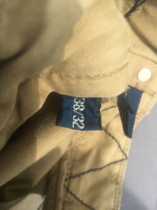 VTG Polo Ralph Lauren Men ' s Cargo Pants Hiking Military Tan Cotton Rare 38x32 8