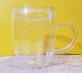 VINTAGE Set of 6 JENA Glas Clear Glass Cups SCHOTT MAINZ Germany w/ Box,  mugs 2
