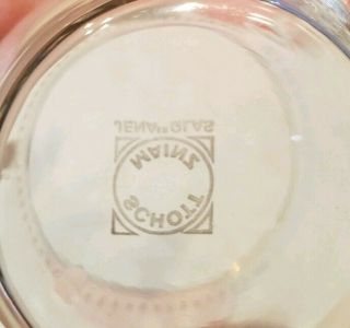 VINTAGE Set of 6 JENA Glas Clear Glass Cups SCHOTT MAINZ Germany w/ Box,  mugs 3