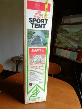 Vintage Sears Hillary Two Person Sport Tent 77443