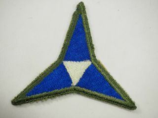 WWII U.  S.  3rd Army Corps Shoulder Patch Green Border 2
