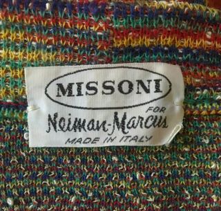 Vtg Missoni for Neiman Marcus Womens Floral Multi Color Cardigan Sweater L 4