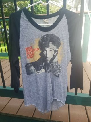 Vintage Bruce Springsteen 84 - 85 World Tour Shirt Medium Meadowlands Show