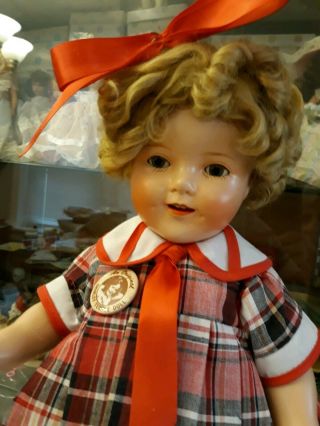 Vintage Ideal Shirley Temple 18 Inch Composition Doll Restored