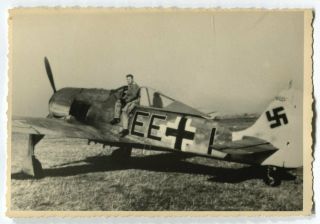 German Wwii Archive Photo: Luftwaffe Focke - Wulf Fw - 190 Aircraft