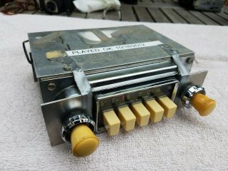 Vintage VW Bendix Sapphire 1 AM Radio with Ivory Knobs - Parts Repair 2