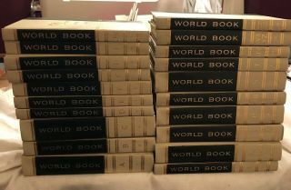 Vintage 1964 World Book Encyclopedia Set Full Volumes A - Z Home Schooling