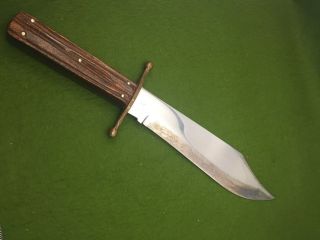 Vintage Kabar Ka - Bar J Bowie Knife Hunting Survival Fighting Dagger W/orig Case