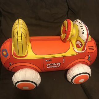 Vintage 1981 Shelcore Bounce Mobile Inflatable Blow Up Car