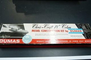 Dumas Cobra Tether Rc Model Boat Kit Vintage