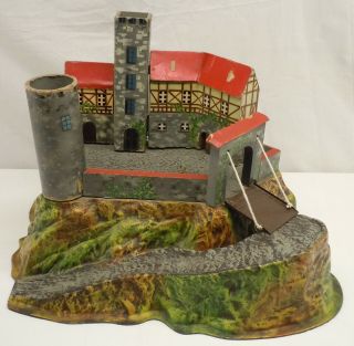 Vintage Elastolin 856 Medieval Castle Knight Playset Vacuformed Base