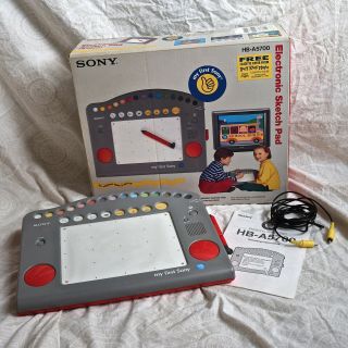 My First Sony Electronic Sketch Pad And With Vintage Box