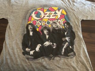 Vintage Ozzy Osbourne No Rest For The Wicked Tour Shirt Large 1988 Rare