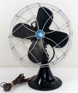 Vintage Emerson Oscillating Electric Fan 12 " 3 Speed