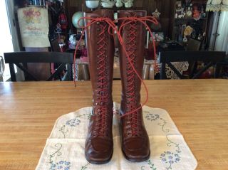 Vintage 1890’s Ladies Leather Boots,  In.