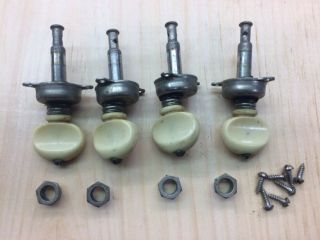 Vintage Grover Two Tab Banjo Tuners Whole Set (4) For Instrument Restoration