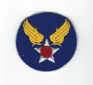 Old Vintage Wwii U.  S.  Army Air Force Usaaf Felt Insignia Patch (ref.  A147)