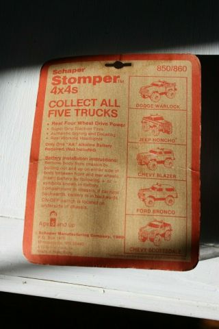 Vintage Schaper Stomper 4x4s Jeep Honcho In Package 3