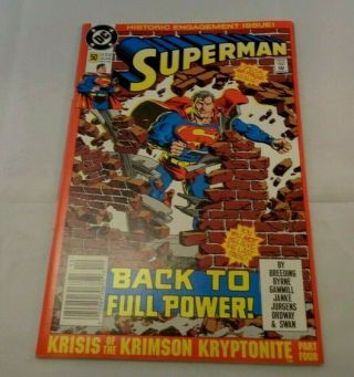 Superman 50 2nd Print Newsstand Ed - Rare - Historic Engagement Iss Vf - Nm (d)