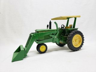 Vintage 1/16 John Deere 3020 Narrow Front With Loader And Rops / Canopy