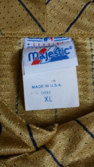 Vintage Houston Astros Majestic Gold Jersey Size XL 6