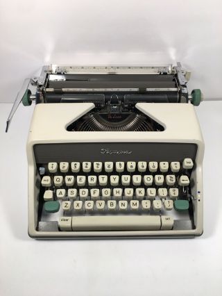 Vintage 1960’s Olympia Sm7 Deluxe Portable Typewriter Western Germany