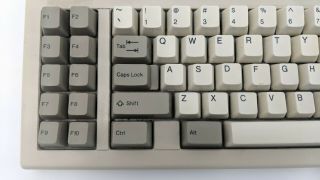 Vintage 101,  Mechanical Keyboard White Alps Clicky Keys Din - 5 to PS/2 Adapter 3