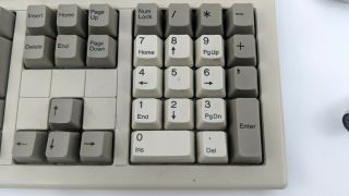 Vintage 101,  Mechanical Keyboard White Alps Clicky Keys Din - 5 to PS/2 Adapter 6