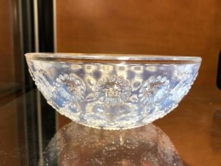 A Rare Rene Lalique " Asters " Pattern Opalescent Glass Bowl Dating To Circa 1935