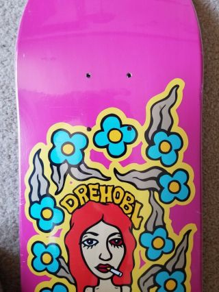 Rare Nos 2003 Dan Drehobl krooked skateboard deck Mark Gonzales art 5