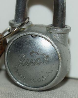 Vintage Buco Motorcycle Saddle Bag Lock with Keys - Harley Davidson 2