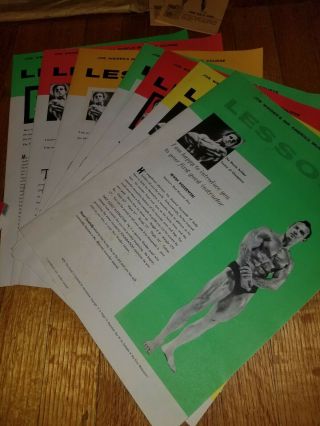 Vintage JOE WEIDER Champion Muscle Building Course 7 Lessons & More 1957 2