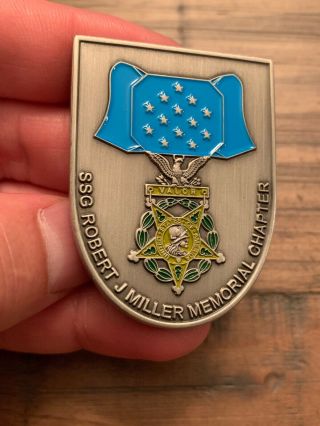Ultra RARE Crazy Limited Special Forces Metal Of Honor Odd Shaped Challenge Coin 7