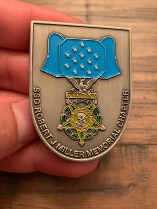 Ultra RARE Crazy Limited Special Forces Metal Of Honor Odd Shaped Challenge Coin 8