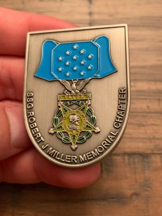 Ultra RARE Crazy Limited Special Forces Metal Of Honor Odd Shaped Challenge Coin 9