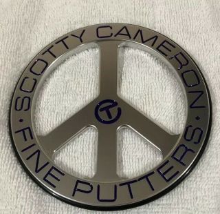 Scotty Cameron Peace Of Mind Circle T Bag Tag FTUO Tour Use Only Rare 2